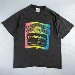Budweiser 90s Wild Oats VTG T Shirt Single Stitch Rainbow Color Graphic Art XL